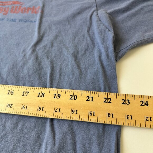 Walt Disney World Shirt Mens 2XL Blue Mickey Mouse Vacation Kingdom Graphic Tee - Picture 8 of 9